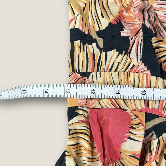 French Connection Black Pink Floral Fit & Flare Sundress Womens 2 Cotton Mini - Picture 4 of 6